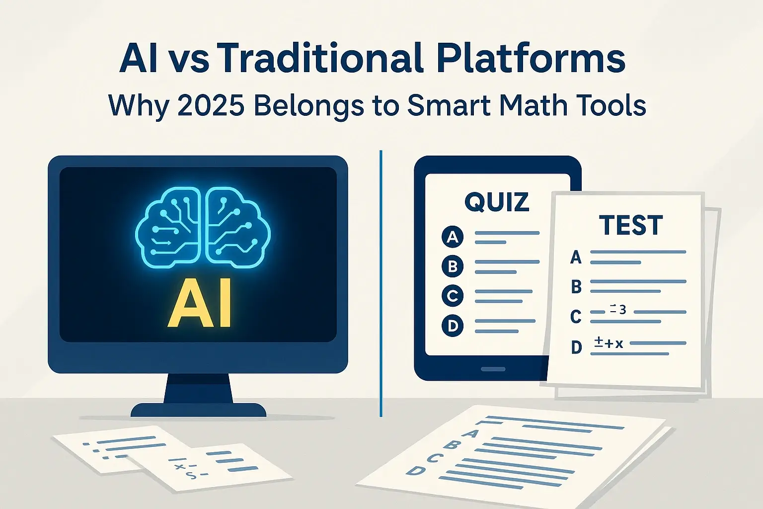 AI vs Traditional Platforms – Why 2025 Belongs to Smart Math Tools