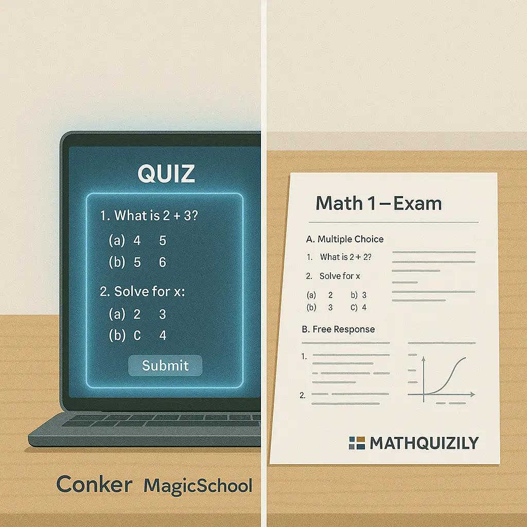 Why Conker and MagicSchool Users Are Adding MathQuizily for Exams