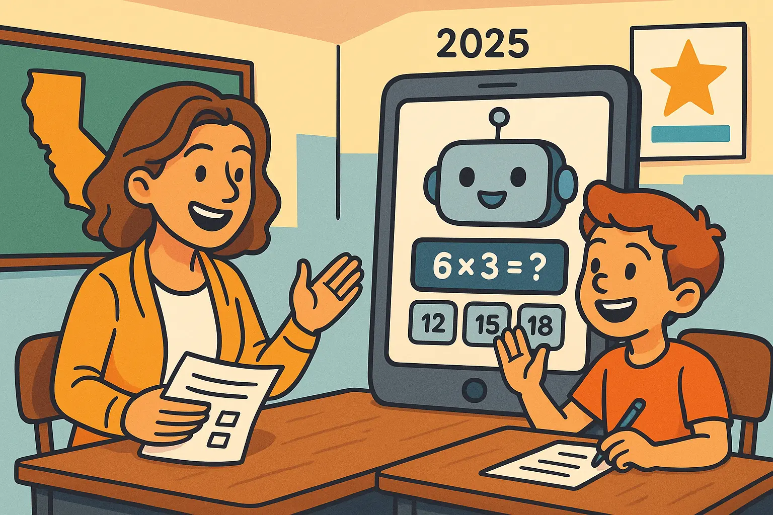 The Future of Math Education in California: AI, Personalization, and Printable Assessments (2025 Edition)