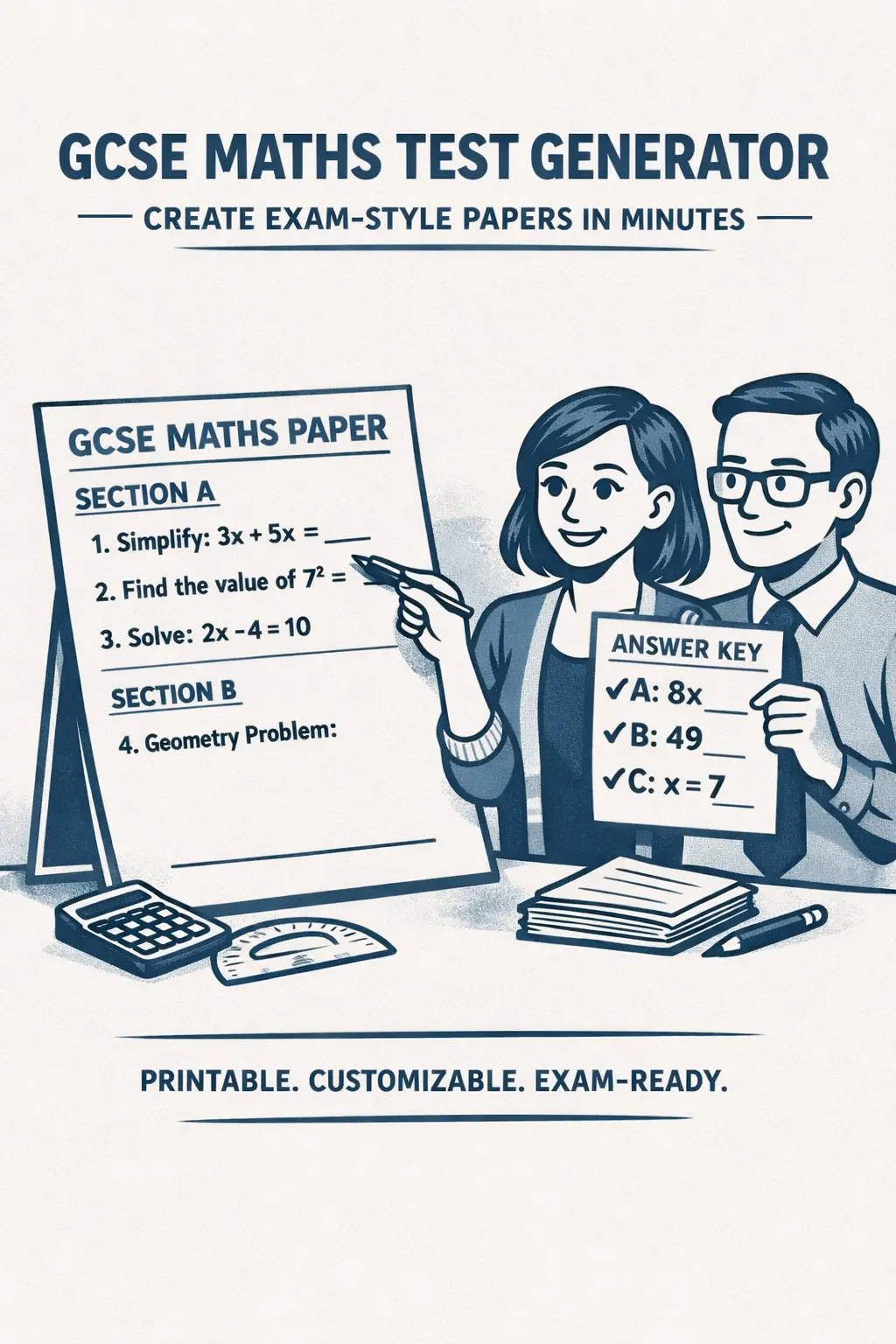 GCSE Maths Test Generator: Create Printable Exam-Style Papers in Minutes
