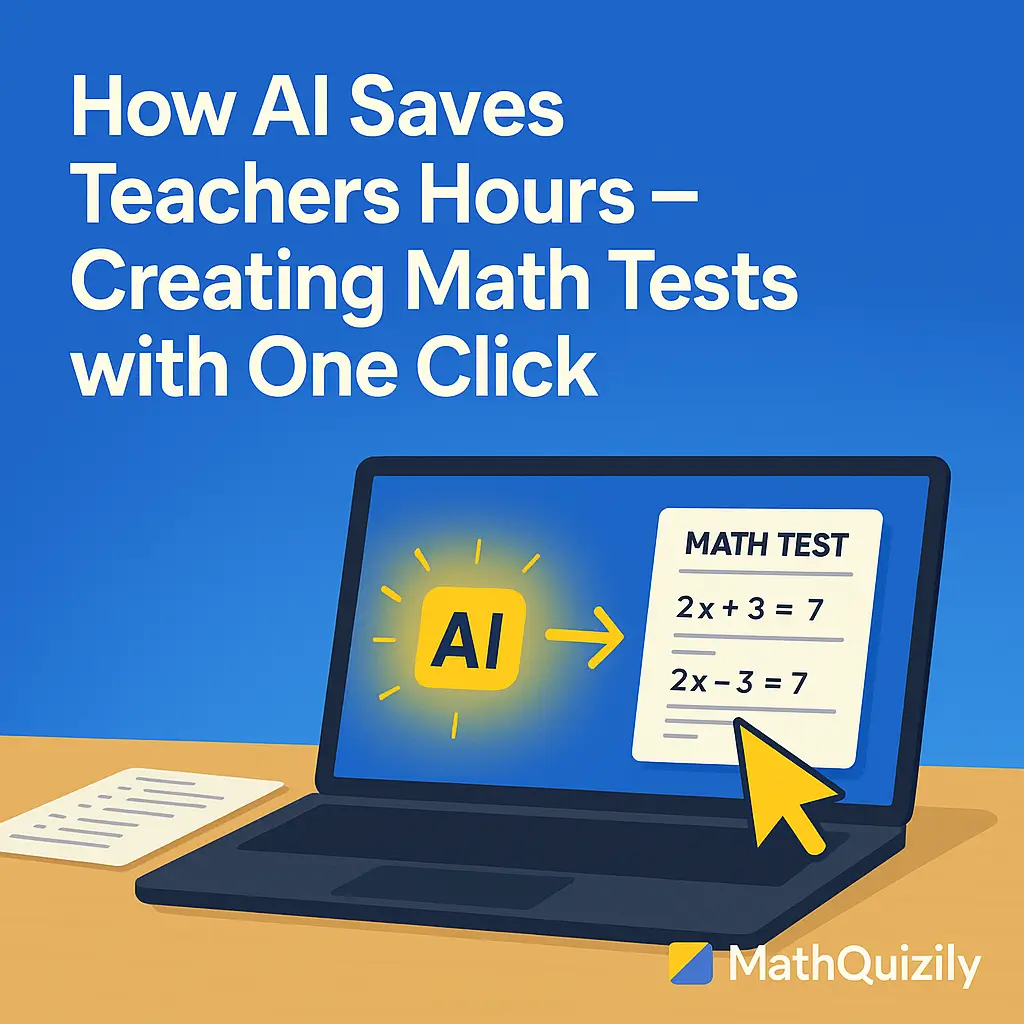 How AI Saves Teachers Hours – Creating Math Tests with One Click
