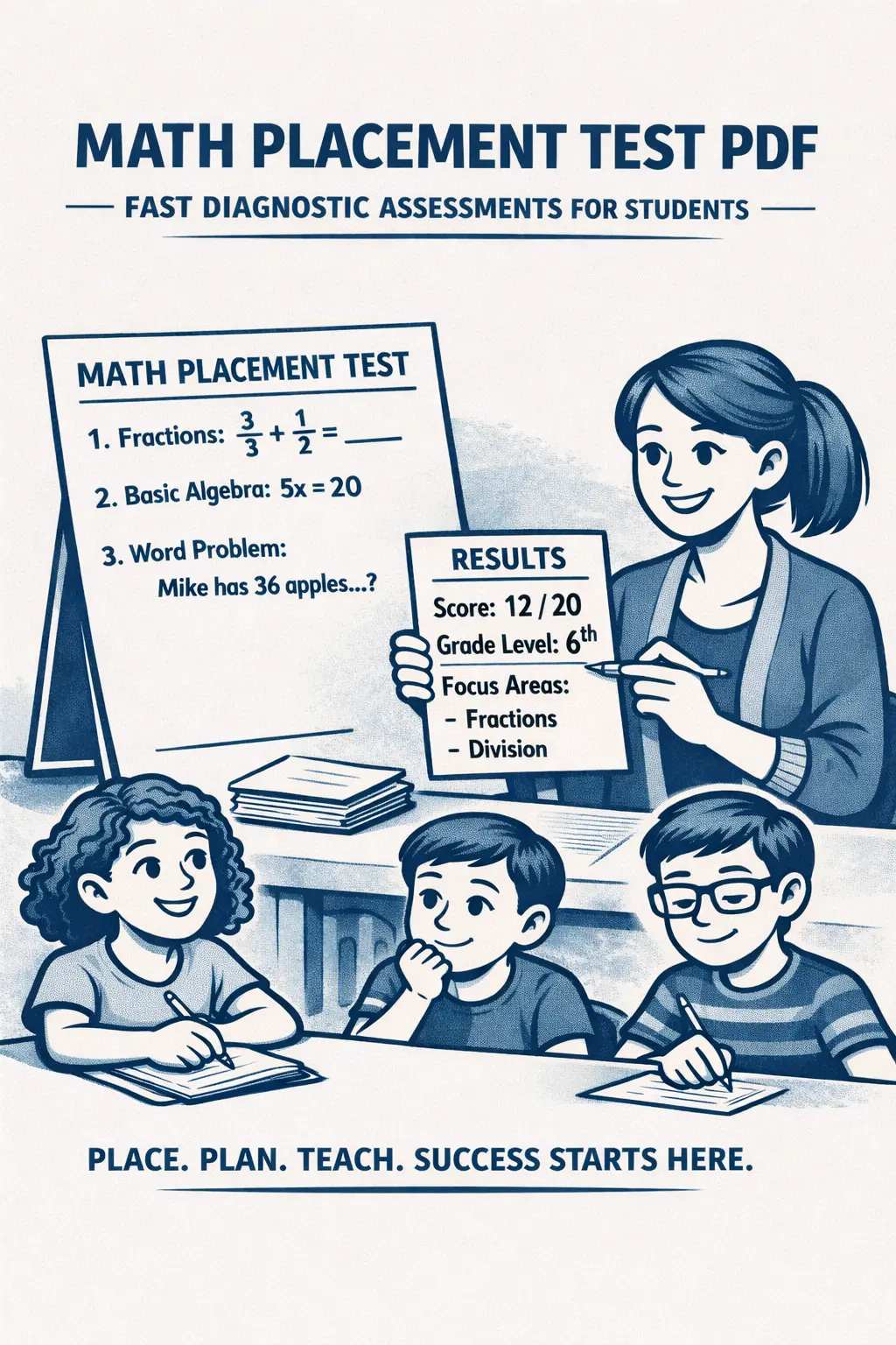Math Placement Test PDF: How to Create Fast Diagnostic Assessments for New Students